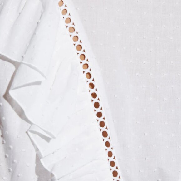 Like NEW White Eyelet Bodysuit - Picture 3 of 3